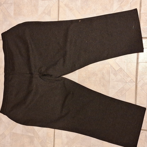 Q women's Coldwater Creek casual solid gray stretch capris 3X. EUC - Picture 2 of 4